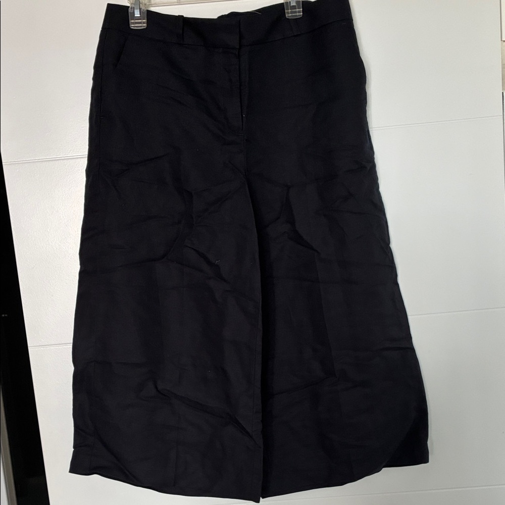 LOFT Elegant black wide leg pants